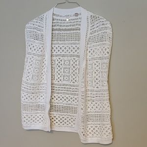 Anthropologie Knitted and Knotted Crochet Vest